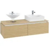 Tvättställsskåp Villeroy&Boch Legato Kompakt 1400 med 2 Lådor för Två Tvättställ