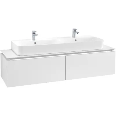 Tvättställsskåp Villeroy & Boch Legato Kompakt 1600 med 2 Lådor för Dubbeltvättställ