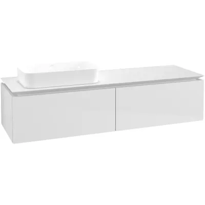 Tvättställsskåp Villeroy & Boch Legato Kompakt 1600 med 2 Lådor för Ocentrerat Ytmonterat Tvättställ från Finion