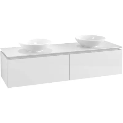 Tvättställsskåp Villeroy&Boch Legato Kompakt 1600 med 2 Lådor för Två Ytmonterade Tvättställ från Övriga V&B Serier