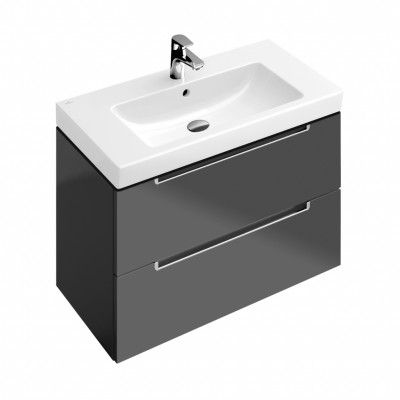 Tvättställsskåp Villeroy & Boch Subway 2.0 med 2 Lådor för Skåpstvättställ