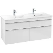 Tvättställsskåp Villeroy&Boch Venticello 125 cm med  4 Lådor för Dubbla Tvättställ