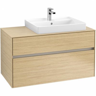Tvättställsskåp Villeroy&Boch Collaro 100 cm med 2 Lådor för Ovanpåliggande Tvättställ