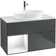 Tvättställsskåp Villeroy&Boch Finion med 2 Lådor Hylla och Bänkskiva för Fristående Tvättställ från Artis&Collaro