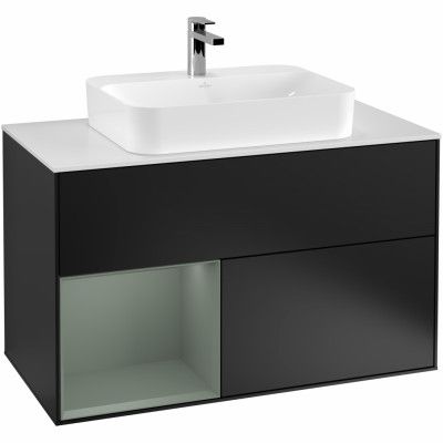 Tvättställsskåp Villeroy&Boch Finion med 2 Lådor Hylla och Bänkskiva för Ytmonterat Tvättställ