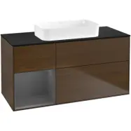 Tvättställsskåp Villeroy&Boch Finion med 3 Lådor Hylla och Bänkskiva för Fristående Tvättställ