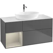 Tvättställsskåp Villeroy&Boch Finion med 3 Lådor Hylla och Bänkskiva för Fristående Tvättställ från Artis&Collaro