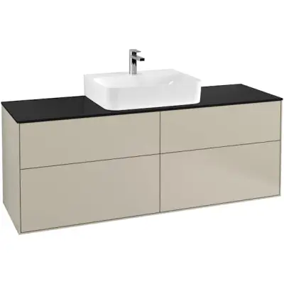 Tvättställsskåp Villeroy&Boch Finion med 4 Lådor och Bänkskiva för Centrerat Tvättställ