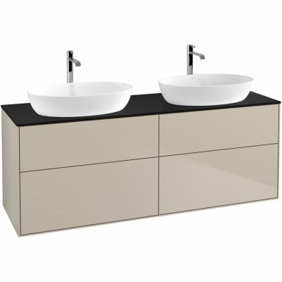 Tvättställsskåp Villeroy&Boch Finion med 4 Lådor och Bänkskiva för Två Fristående Tvättställ från Artis&Collaro