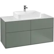 Tvättställsskåp Villeroy&Boch Finion med 4 Lådor och Bänkskiva för Ytmonterat Tvättställ