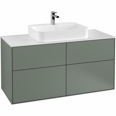 Tvättställsskåp Villeroy&Boch Finion med 4 Lådor och Bänkskiva för Ytmonterat Tvättställ