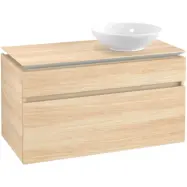 Tvättställsskåp Villeroy &amp; Boch Legato 1000 med 2 Lådor för Ocentrerat Ytmonterat Tvättställ