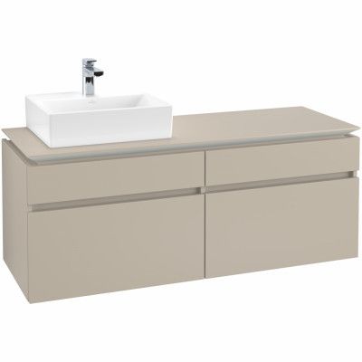 Tvättställsskåp Villeroy & Boch Legato 1400 med 4 Lådor för Ocentrerat Tvättställ