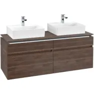 Tvättställsskåp Villeroy&Boch Legato 1400 med 4 Lådor för Två Tvättställ