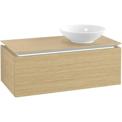 Tvättställsskåp Villeroy & Boch Legato Kompakt 1000 med 1 Låda för Ocentrerat Ytmonterat Tvättställ