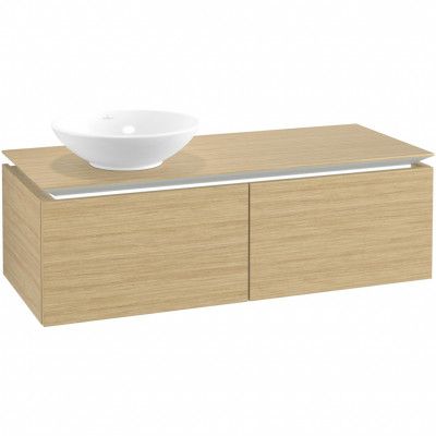 Tvättställsskåp Villeroy&Boch Legato Kompakt 1200 med 2 Lådor för Ocentrerat Ytmonterat Tvättställ