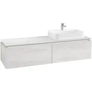 Tvättställsskåp Villeroy &amp; Boch Legato Kompakt 1600 med 2 Lådor för Ocentrerat Ytmonterat Tvättställ från Finion &amp; Memen