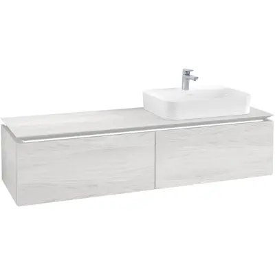 Tvättställsskåp Villeroy & Boch Legato Kompakt 1600 med 2 Lådor för Ocentrerat Ytmonterat Tvättställ från Finion & Memen