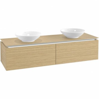 Tvättställsskåp Villeroy&Boch Legato Kompakt 1600 med 2 Lådor för Två Ytmonterade Tvättställ från Övriga V&B Serier