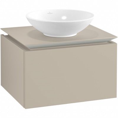 Tvättställsskåp Villeroy&Boch Legato Kompakt 600 med 1 Låda för Ytmonterat Tvättställ