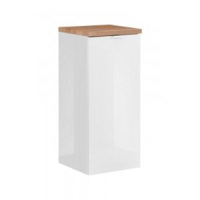 Underskåp med tvättkorg Capri 35 cm - Vit