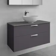 Utan Tvättställ Noro City Tvättställsskåp 1000 Mm, Antracit
