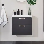 Utan Tvättställ Noro City Tvättställsskåp 600 Mm, Antracit