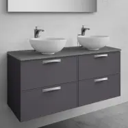 Utan Tvättställ Noro Vouge Tvättställsskåp 1200 Mm, Antracit