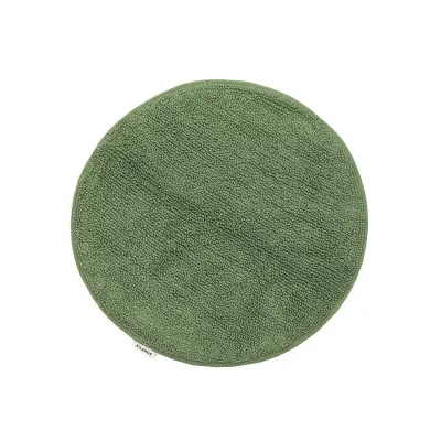 Bris rund grön - badrumsmatta