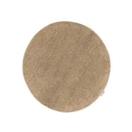 Bris rund taupe - badrumsmatta