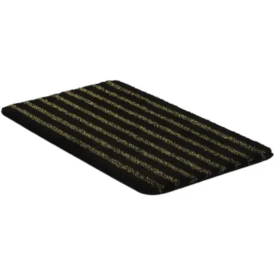 Glory svart/guld - badrumsmatta