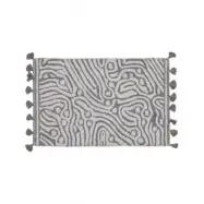 Maze titanium/vit - badrumsmatta