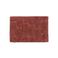 Pebbles burgundy  - badrumsmatta