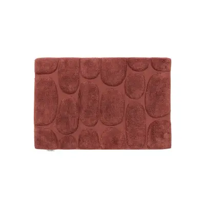 Pebbles burgundy  - badrumsmatta