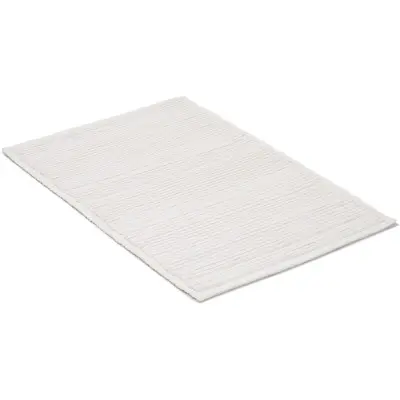 Ribb vit - badrumsmatta