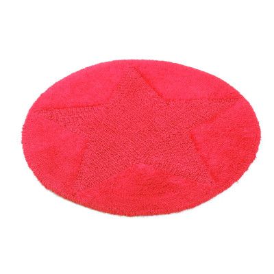 Star röd - badrumsmatta