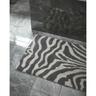 Zebra simply titanium/vit - badrumsmatta