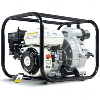 Bensindriven vattenpump 7HK 80mm | Anpassad för smutsigt vatten