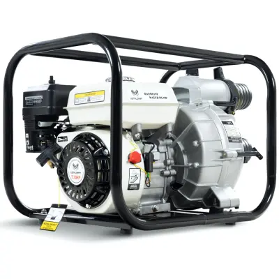 Bensindriven vattenpump 7HK 80mm | Anpassad för smutsigt vatten