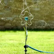 Flopro vattenspridare blomma silver-turkos