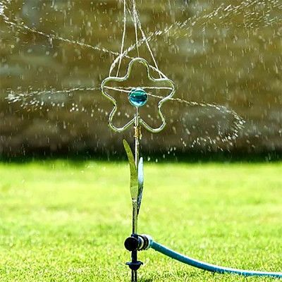 Flopro vattenspridare blomma silver-turkos