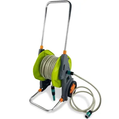 Slangvinda med hjul 30m