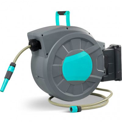 Slangvinda väggmonterad 30m | Vattenslang med automatisk upprullning