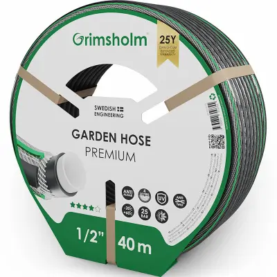 Vattenslang Premium 40 m – slitstark och flexibel slang för trädgårdens bevattning