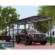 Canopia Alpine Carport i Metall För Husbil 3,6 x 13 - Grå