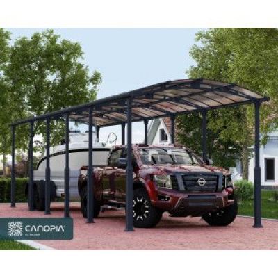 Canopia Alpine Carport i Metall För Husbil 3,6 x 13 - Grå