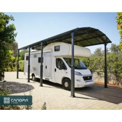Canopia Alpine Carport i Metall För Husbil 3,6 x 8,5 - Grå