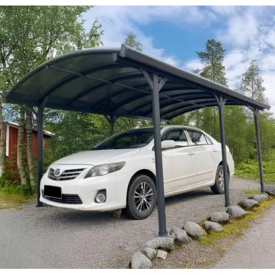 Carport 15 m² | 505 x 303 cm | Singelbilsparkering | Modern&elegant skyddslösning