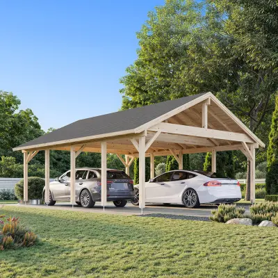 Palmako Carport Robert 40,6 M² Ingen, Obehandlad
