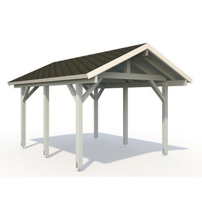 Carport Robert 11,7 M² Plåttak, Obehandlad